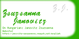zsuzsanna janovitz business card